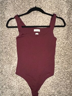Aritzia Contour Burgundy/Brown Bodysuit